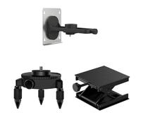 Wzxksoac Accesorios Auxiliares Universales para MedicióN de (Base Giratoria, Plataforma Elevadora Ajustable y Soporte de Pared), 3 Piezas por Juego