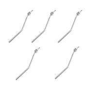 Wzxksoac Accesorios para Instrumentos Musicales Herrajes para Guitarra Eléctrica de Trémolo de Doble Vibración Basculante Brazo de Trémolo Plateado