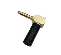 Wzxksoac Adaptador de Conector de Audio Macho Balanceado de 5 y 4,4 mm en Ángulo Recto HiFi para Reparación de Auriculares y Audífonos.