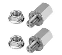 Wzxksoac Adaptador de Enganche para Buje de Bicicleta, Adaptador de Eje Pasante M10x1.0, Conector Universal para Remolque de Bicicleta.