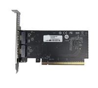Wzxksoac Adaptador de ExpansióN Externo para Tarjeta GráFica GPU de una Sola Ranura con Placa Base SlimSAS SFF-8654, PCIe 4.0 5.0 16X y Ranura Dividida.