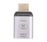 Wzxksoac Adaptador de Fuente USB-C Tipo C Hembra A Receptor Compatible con HDTV para Tableta, Teléfono, Portátil, 4K, 60 Hz, 1080p