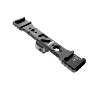 Wzxksoac Adaptador de Placa de Soporte de ExtensióN de Montaje de Zapata Doble, TríPode de 1/4, Zapata FríA, CáMara DSLR, Soporte de Luz Vlog, Soporte para Monitor