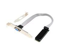 Wzxksoac Adaptador de Red VGA Integrado de Industrial M.2 M Key 2280 A AST2400 2K, Tarjeta Gráfica GPU VGA de un Solo Puerto 2K