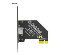Wzxksoac Adaptador de Tarjeta de Expansión PCI-e 1 X 4.0 A Oculink SFF-8611/8612 con Soporte de Perfil