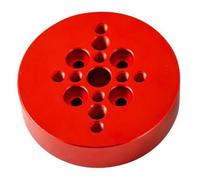 Wzxksoac Adaptador de Telescopio Astronómico para Placa Adaptadora AZGTI, Placa de Conversión para Ranura de de de Riel Estrecho ANGELEYES, Color Rojo.