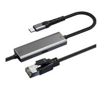 Wzxksoac Adaptador Ethernet Gigabit de 1000 Mbps, Tipo C A Tarjeta de Red RJ45, Convertidor Ethernet Gigabit de 1000 Mbps PD100W, 1,2 Metros