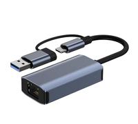 Wzxksoac Adaptador Ethernet Gigabit USB Tipo-C para Transferencia de Datos de 1000 Mbps, RJ45, para Disco Duro Portátil, Consola de Juegos