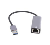 Wzxksoac Adaptador Ethernet USB 2.5G USB3.0 2500Mbps Tarjeta de Red USB RJ45 para Computadora PortáTil Tarjeta de Red PortáTil
