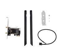 Wzxksoac Adaptadores de Tarjeta PCIE WiFi para Conectividad Inalámbrica con 2 Antenas Externas