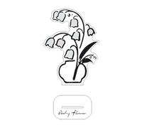 Wzxksoac Adorno de Flores Clip de Notas Avanzado de Viento Oscuro Carpeta de Conveniencia Archivo Mensaje Foto Mensaje Adorno e