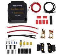 Wzxksoac Aislador de Batería Dual de 12 V y 140 A, Relé Sensible VSR y Kit de Cableado con Sensor de Voltaje para Vehículo Marino.