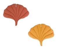Wzxksoac Alfombra para Mascotas Algodón Puro, Estera Gruesa para Mascotas, Casa para Perros con Forma Hoja, Estera para Jaula para Gatos, Regalo para Amantes Gatos, Estera de Hoja Ginkgo
