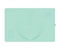 Wzxksoac Alfombrilla de Silicona para Hornear con Escala Digital, Alfombrilla Antiadherente para Hornear para Fondant/Galletas/Masa de Pizza, 60X40 CM