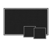 Wzxksoac Alfombrillas para Barra de Café para Encimera de 18.0 X 12.0 Pulgadas de Grosor, Alfombrilla de Goma para Barra con Dos Posavasos, Antideslizante, Alfombrilla Duradera para Barra