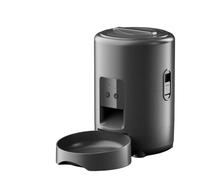 Wzxksoac Alimentador Automático Inteligente con Botón WiFi 2 L para Gatos, Dispensador Comida para Mascotas, Dispensador Croquetas para Perros y Gatos, Cuenco Comida para Mascotas