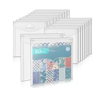 Wzxksoac Almacenamiento para Álbumes de Recortes de 6 X 6 Pulgadas, con Tapa, Fundas de Plástico para Guardar Papel y Plantillas para Galletas.