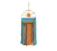 Wzxksoac Amanecer y Atardecer, Tapiz Tejido Hecho A Mano con Cuerda de Algodón para Colgar en la Pared, Decoración Minimalista para el de la Pared del Hogar A