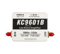 Wzxksoac Amplificador de Bajo Ruido KC9601B de 1 A 1000 MHz, Módulo LNA de Alta Linealidad, Fuente de Alimentación Tipo C de Alta Ganancia de 21 DB.
