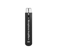Wzxksoac Amplificador de Micrófono con Cable de 48 V, Micrófono Dinámico, Preamplificador Conectar y Usar, para Escenario, Voz, 28 DB de Alta Ganancia.