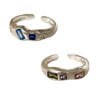 Wzxksoac Anillo de Dedo Abierto Anillo Anillo de Dedo Índice Anillo Femenino Anillo Elegante de Dedo Índice Abierto