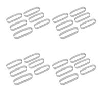 Wzxksoac Anillo de Tarta Ovalado 24 Piezas Molde Perforado de Acero Inoxidable Anillo Mousse Molde de Mousse para Decorar Pasteles de Postre Francés Utensilios para Hornear