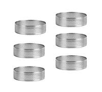 Wzxksoac Anillo de Tarta, Tarta Circular Porosa Inferior Torre Molde de Pastel Herramientas para Hornear Mousse de Pastel Perforado Resistente Al