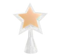 Wzxksoac ÁRbol de Navidad Brillante con Estrella de Cinco Puntas, LáMpara LED Transparente Brillante, Adornos NavideñOs Coloridos.