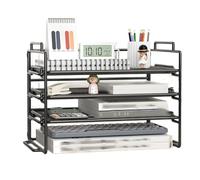 Wzxksoac Archivador Engrosado con MetáLico para Oficina, Escritorio, Carpeta de Archivos Multicapa, Caja de Almacenamiento, Suministros de Oficina, Archivo Completo.