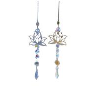 Wzxksoac Atrapasueños de Cristal con Forma de Carillón de Viento y de, Colgante para Bodas, Fiestas, Decoración del Hogar, Adorno Colgante para Coche, Accesorios para Fotos.