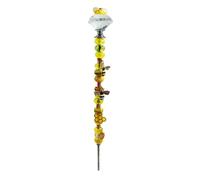 Wzxksoac Atrapasueños de Luz de Abeja, Estacas Decorativas para Jardín, de Hadas, Decoración con Cuentas DIY con Colgante, Suministros de Jardín B
