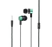 Wzxksoac Auriculares Intraaurales con Cable de 3,5 mm, Estéreo y Graves Profundos. Auriculares para Móvil con Cancelación de Ruido y Graves Excepcionales C