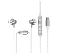 Wzxksoac Auriculares Intraaurales con Tarjeta de Sonido K20 K Song, Ajuste de Retorno Al Oído, Auriculares en, 20-20 KHZ, Tipo C, 1,2 M, Reducción de Ruido HD, Color