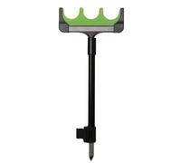 Wzxksoac Banco de Pesca de Carpa, Palos, Caña de Aleación, Soporte para Poste de Mar, Accesorios de Pesca, Soporte para Caña de Pescar de Carpa, Soporte para Caña de Pescar con 3 Agujeros