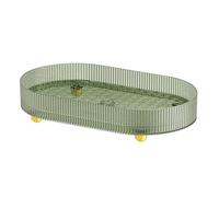 Wzxksoac Bandeja de Almacenamiento de de Té, Bandeja de Mesa de Maquillaje para Encimera, Bandeja Decorativa para Mesa de Centro, Encimera, Cocina, Baño A
