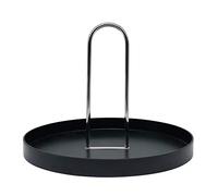 Wzxksoac Bandeja de Almacenamiento de Escritorio Bandejas Redondas de PláStico NóRdico para JoyeríA, Sala de Estar, Mesa de Cocina, Bandeja para Comida, con Asa A
