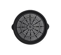Wzxksoac Bandeja Multiusos para Pizza de Silicona, Antiadherente, Ideal para Cocina, Barbacoa y Fiestas, Color Negro.