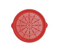 Wzxksoac Bandeja Multiusos para Pizza de Silicona, Antiadherente, Ideal para Cocina, Barbacoa y Fiestas, Color Rojo.