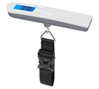 Wzxksoac Báscula de Equipaje Portátil de 50 Kg, de Alta Precisión, con Retroiluminación Azul, Digital, para Viajes, con Pantalla LCD, Electrónica para Pesca.