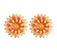 Wzxksoac Beige, Amarillo y Rojo, Jardín, Patio, Hierro, Girasol, Decoración de Villa, Jardinería, Colgante de Pared