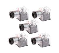 Wzxksoac Bobina Solenoide DC24, Válvula Hidráulica, Voltaje Transparente, Accesorios Universales, 5 Piezas