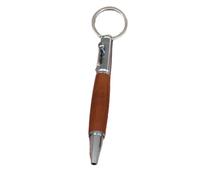 Wzxksoac Bolígrafo de Cerrojo, de Bolsillo para Viaje, Bolígrafo de Punta Redonda Táctil, Compacto y Corto de Madera con 5 Recambios B