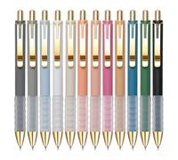 Wzxksoac BolíGrafos de Gel de, Punta Fina de 0,5 Mm, Escritura Suave, RetráCtiles, Suministros de Oficina (12 Unidades)