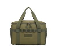 Wzxksoac Bolsa de Almacenamiento para Acampar Al Aire Libre, Portátil, Multifuncional, para Picnic, Utensilios de Cocina, Color Verde.