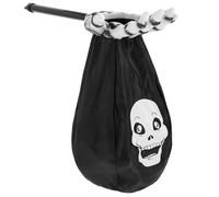 Wzxksoac Bolsa de Dulces de Halloween Bolsa de Dulces de Palma Forma de Palma Bocadillos Divertidos Regalos Navideños Decoraciones Juguetes Accesorios Decorativos Negro