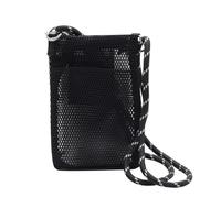 Wzxksoac Bolsa de para Guardar el Móvil, de Color Liso, con Diseño, para Adolescentes, Color Negro.