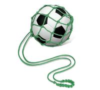 Wzxksoac Bolsa de Red para Balón de Fútbol Verde, Bolsa de Red para Entrenamiento de Fútbol, Bolsa de Balón Portátil (Sin Incluir Fútbol)