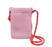 Wzxksoac Bolsa de Suave, Color Liso, para Guardar el Móvil, Bolso de Hombro para Adolescentes, Color Rosa.
