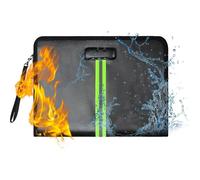 Wzxksoac Bolsa Ignífuga para Documentos, Caja Ignífuga de 5200 °F con Cerradura, Asa y Cremallera, Organizador de Documentos para Efectivo, para el Hogar.