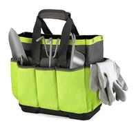 Wzxksoac Bolsa para Herramientas de Jardín con 8 Bolsillos, Gran Capacidad, de Tela Oxford, para Guardar Herramientas de Poda y Deshierbe.